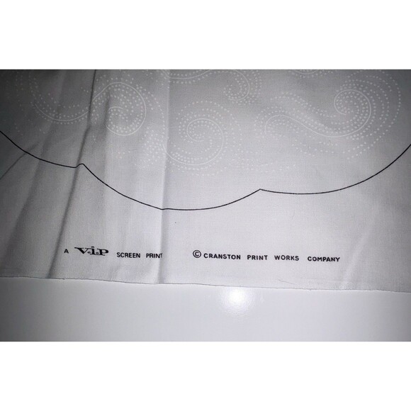 Ho Ho Santa Face VIP Cranston Cut & Sew Fabric Panel Door Hanging Uncut 17 x 14 - Picture 7 of 10